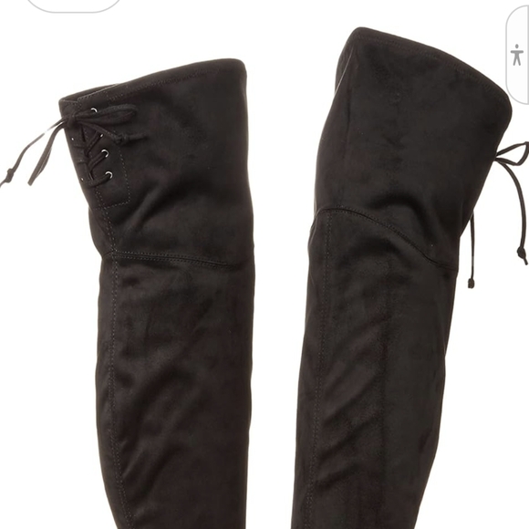 NEW in Box Nine West Ceeya9X92 Women's Over-The-Knee Boots Sz 7 Lace-up Back - Picture 12 of 12